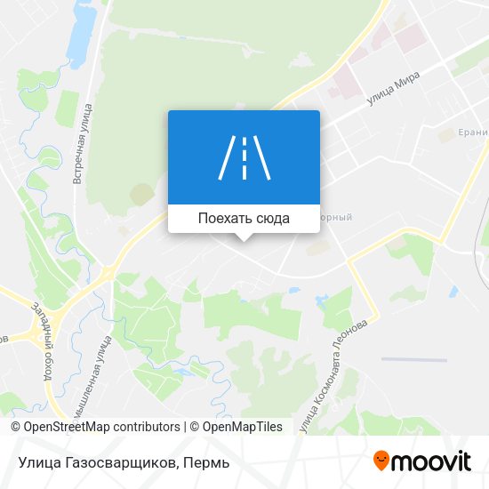 Карта Улица Газосварщиков