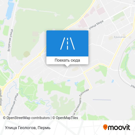 Карта Улица Геологов