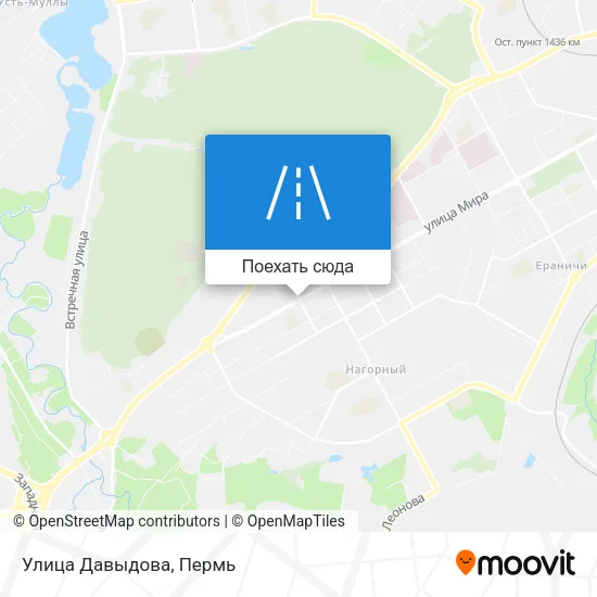 Карта Улица Давыдова
