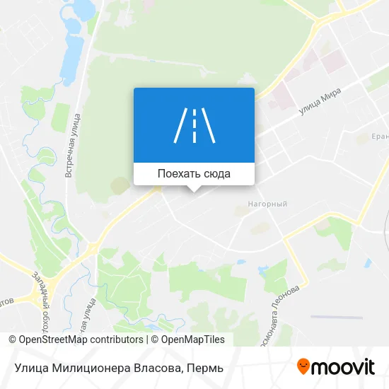 Карта Улица Милиционера Власова