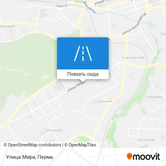 Карта Улица Мира