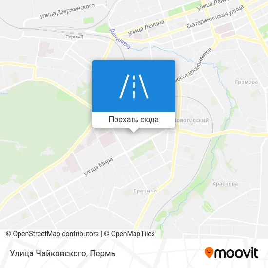 Карта Улица Чайковского
