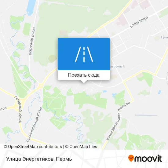 Карта Улица Энергетиков