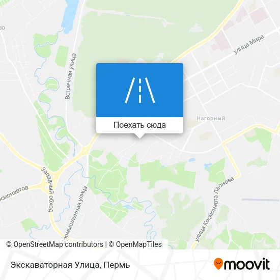Карта Экскаваторная Улица