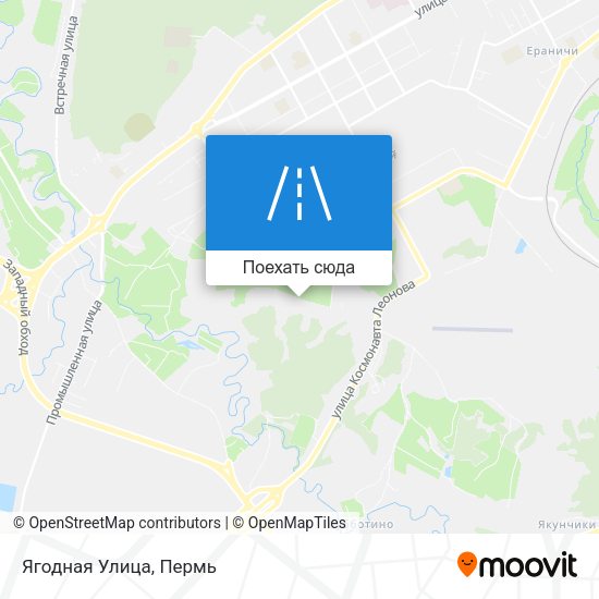 Карта Ягодная Улица