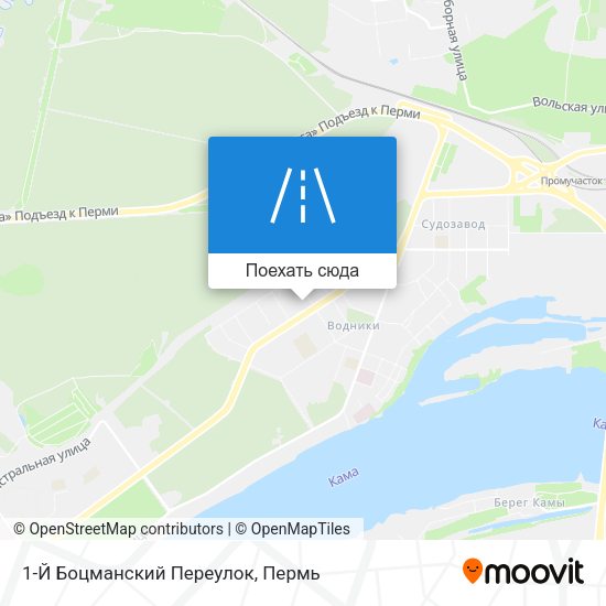 Карта 1-Й Боцманский Переулок