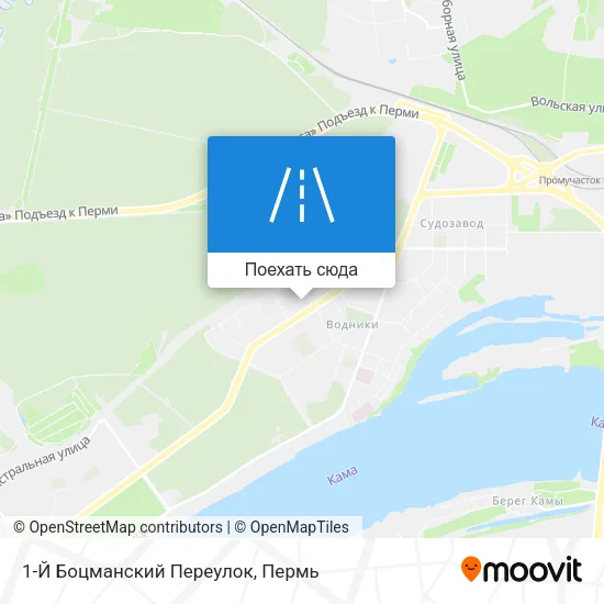 Карта 1-Й Боцманский Переулок