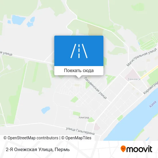 Карта 2-Я Онежская Улица