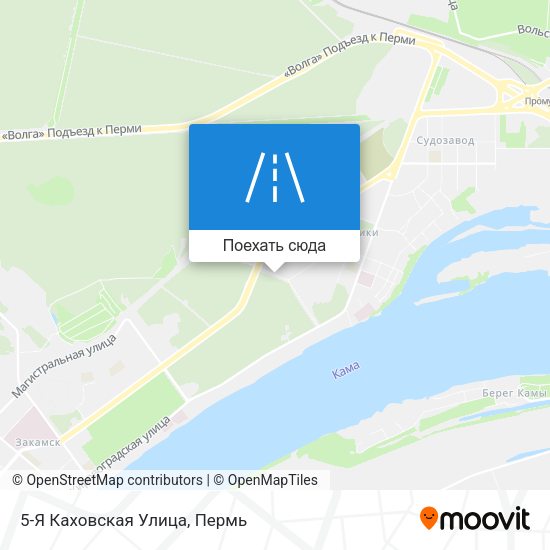 Карта 5-Я Каховская Улица