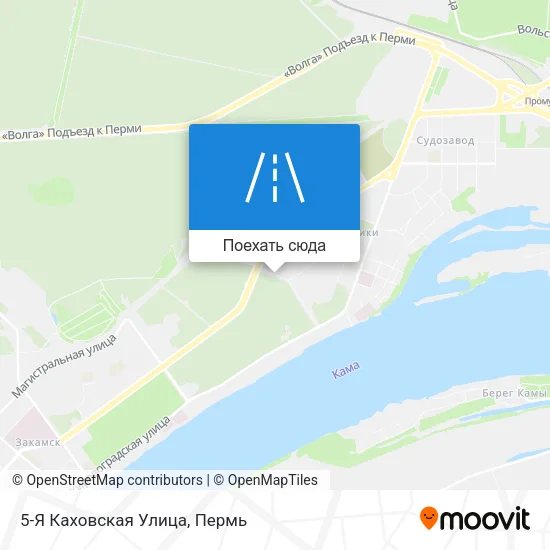 Карта 5-Я Каховская Улица