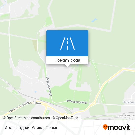 Карта Авангардная Улица