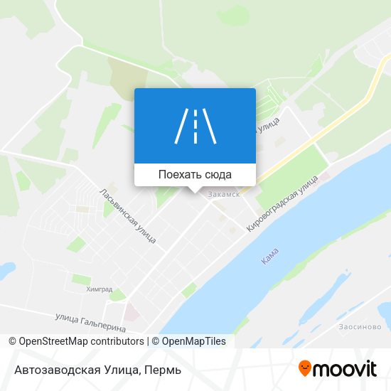 Карта Автозаводская Улица