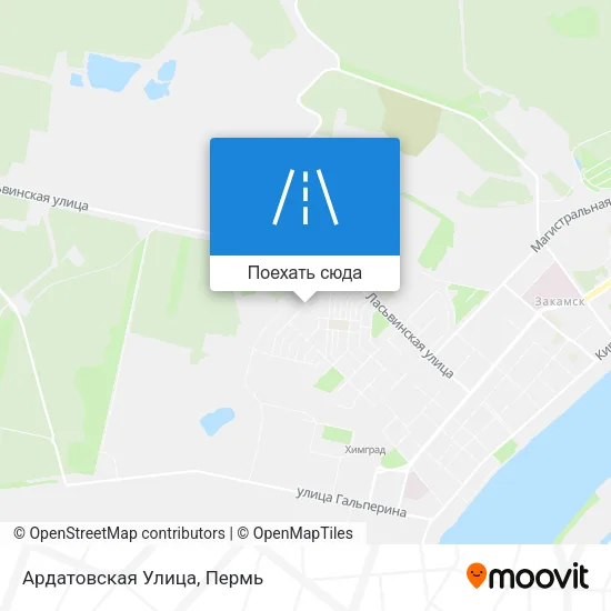 Карта Ардатовская Улица