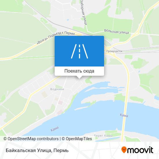 Карта Байкальская Улица