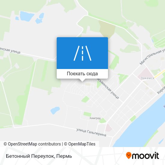 Карта Бетонный Переулок