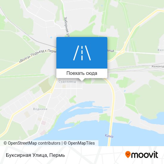 Карта Буксирная Улица