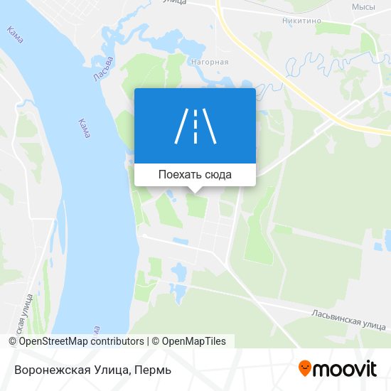 Карта Воронежская Улица