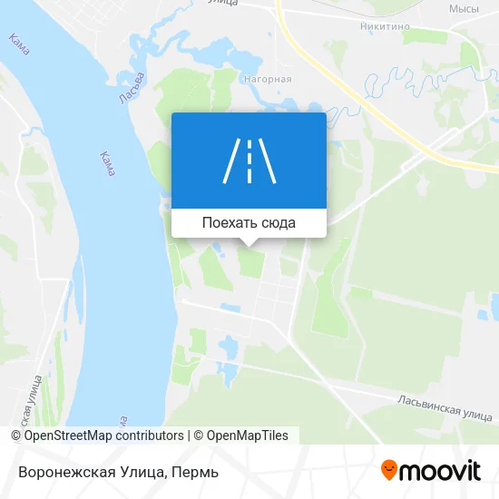 Карта Воронежская Улица