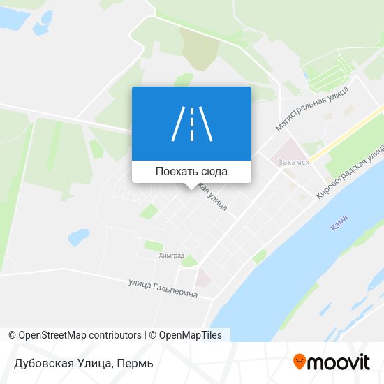 Карта Дубовская Улица
