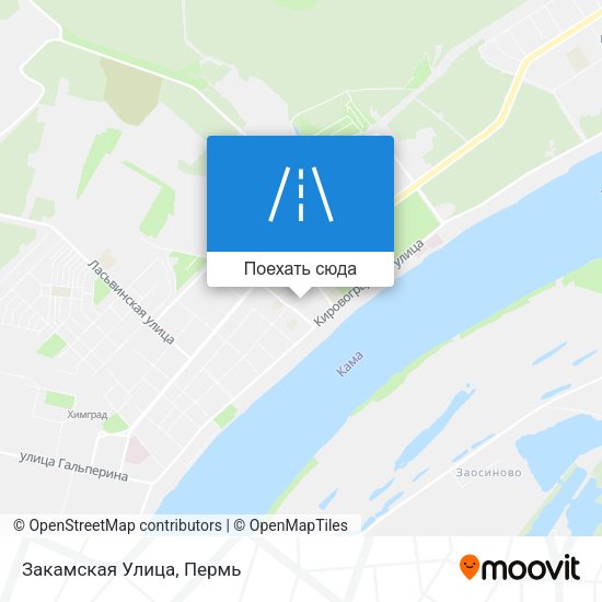 Карта Закамская Улица