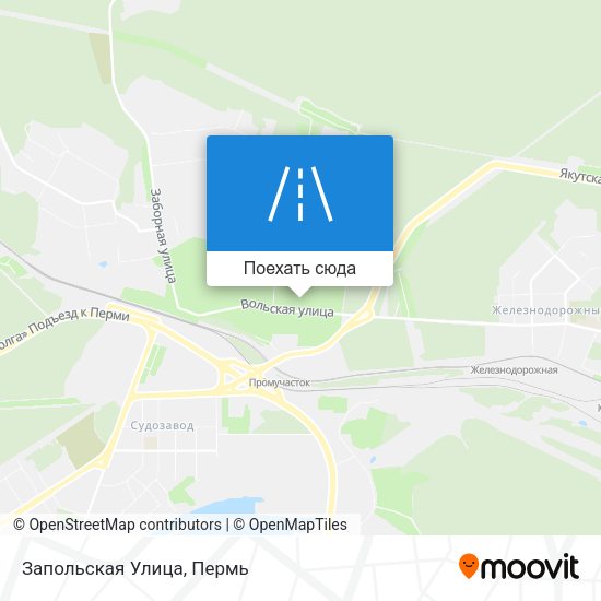 Карта Запольская Улица