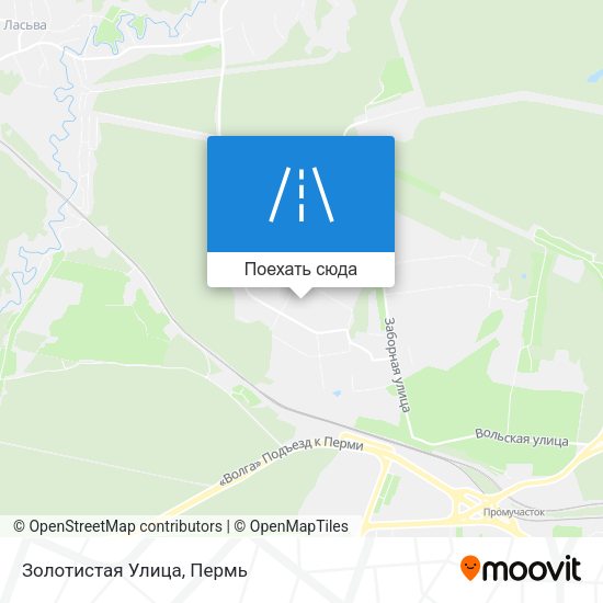 Карта Золотистая Улица