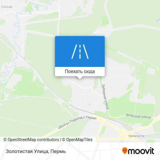 Карта Золотистая Улица