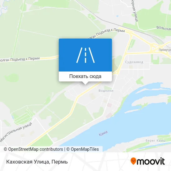 Карта Каховская Улица