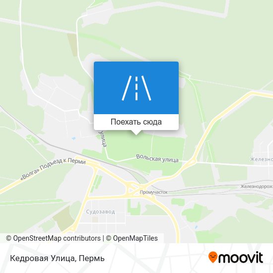 Карта Кедровая Улица