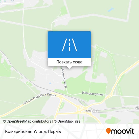 Карта Комаринская Улица