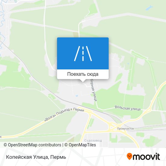 Карта Копейская Улица