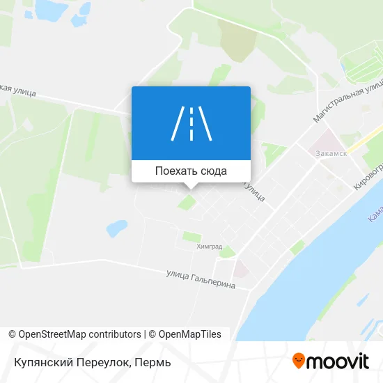 Карта Купянский Переулок