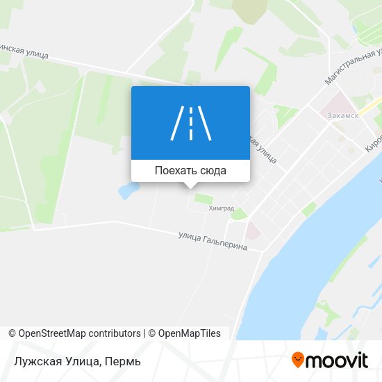 Карта Лужская Улица