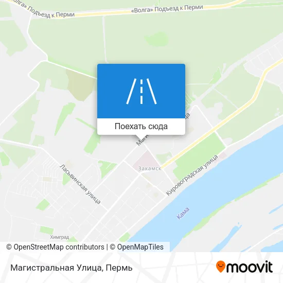 Карта Магистральная Улица