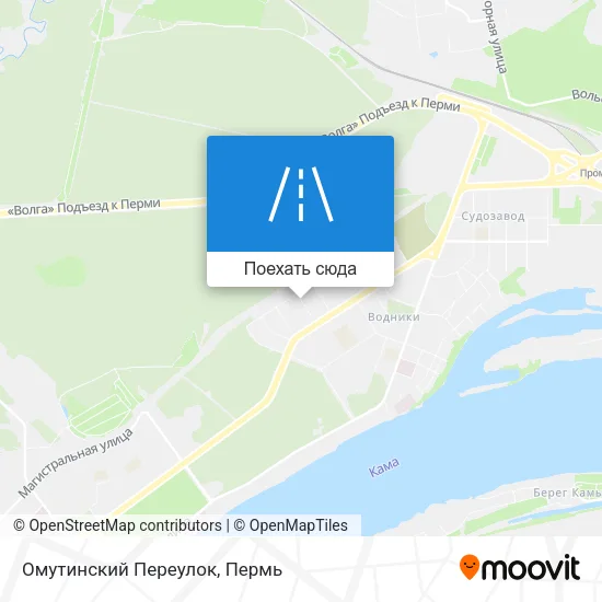 Карта Омутинский Переулок
