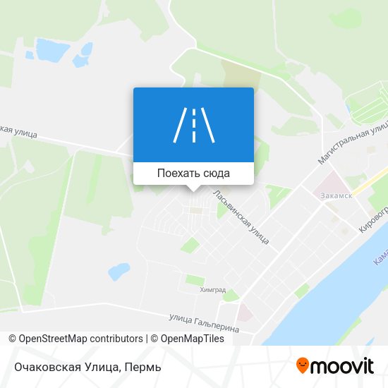 Карта Очаковская Улица