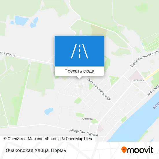 Карта Очаковская Улица