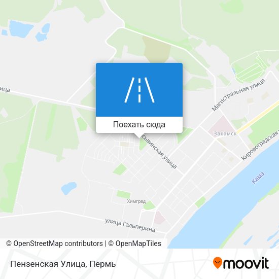 Карта Пензенская Улица