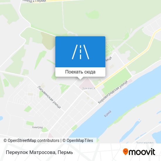 Карта Переулок Матросова