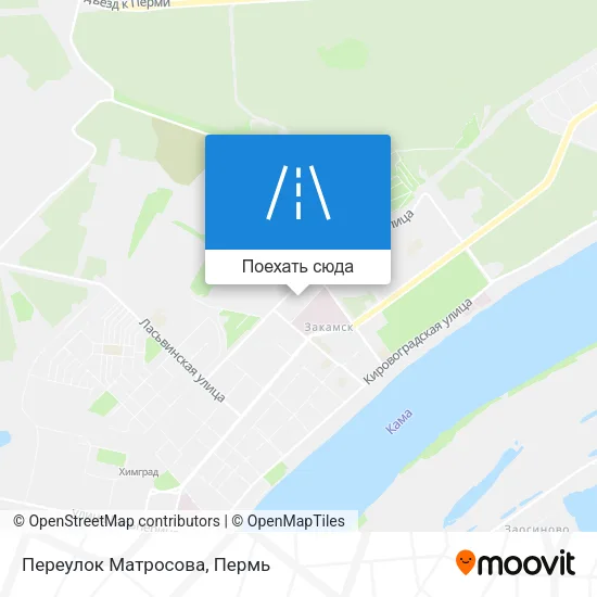 Карта Переулок Матросова