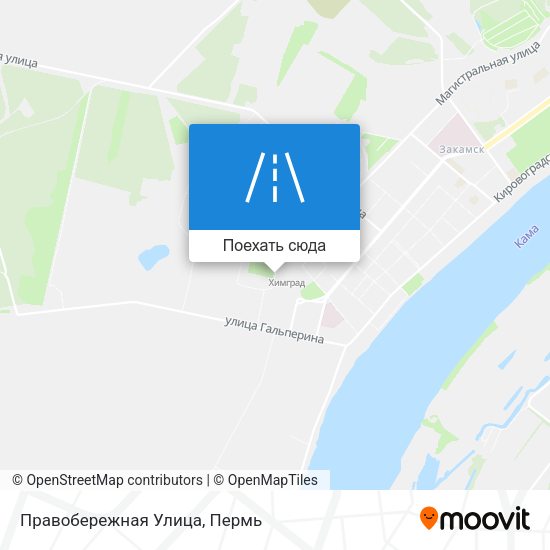 Карта Правобережная Улица