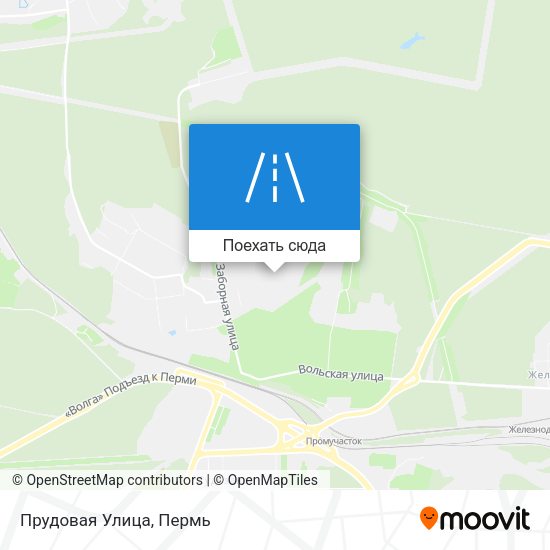 Карта Прудовая Улица