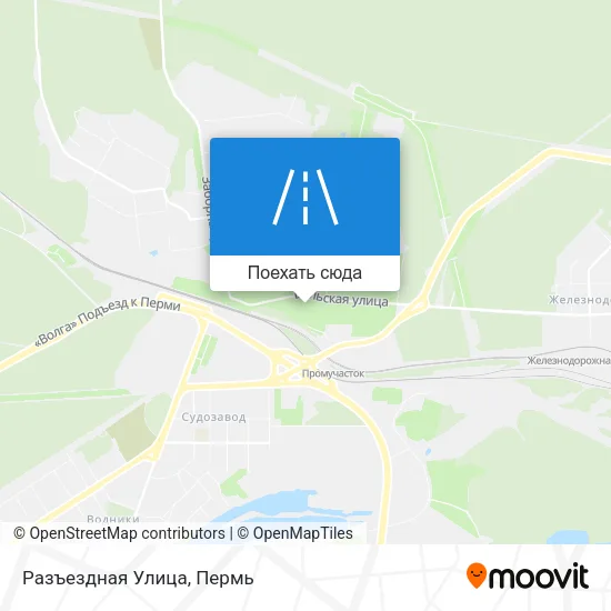 Карта Разъездная Улица