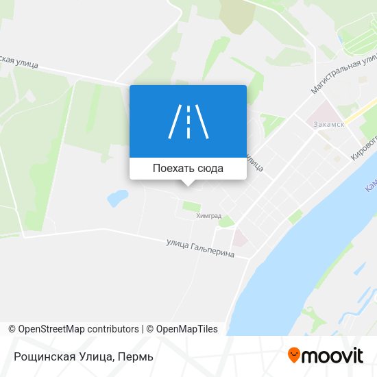 Карта Рощинская Улица