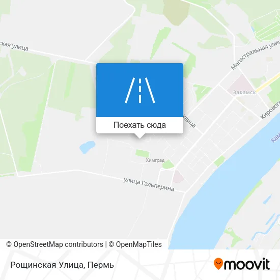 Карта Рощинская Улица