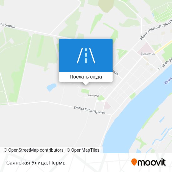 Карта Саянская Улица