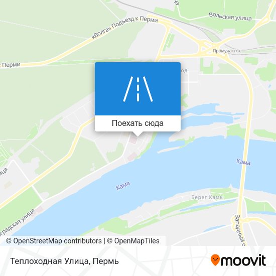 Карта Теплоходная Улица