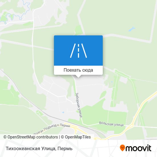 Карта Тихоокеанская Улица