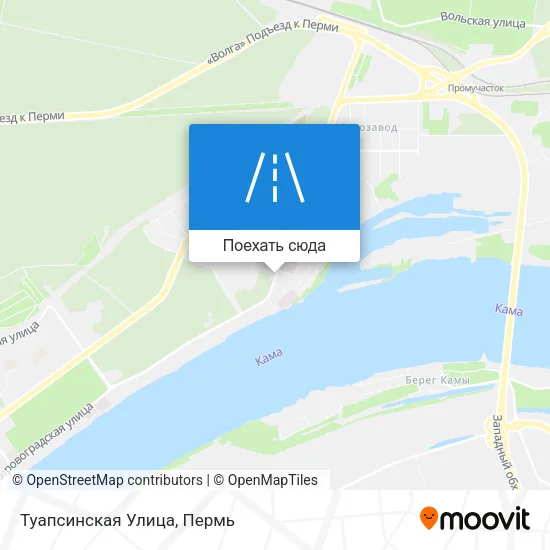 Карта Туапсинская Улица