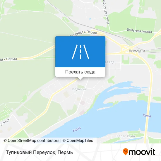 Карта Тупиковый Переулок